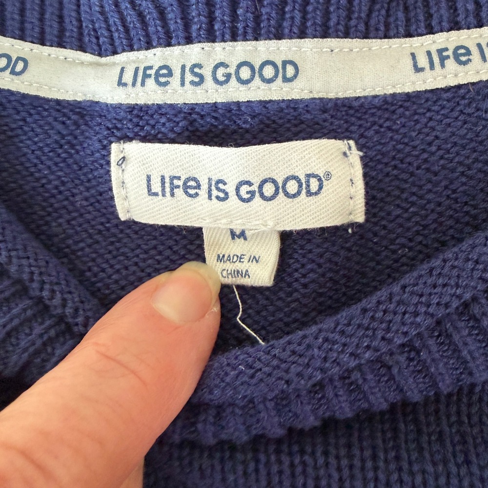 Life is Good Rocket Dog Patriotic Short Sleeve Sweater M Celebration Holiday - Picture 5 of 7